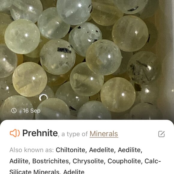 Natural Yellow Green Prehnite Necklace, Bronze Fortune Cat + Genuine Gemstone - Picture 15 of 16